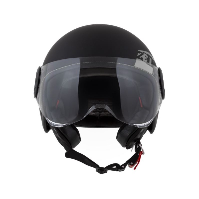 Otvorena motociklistička kaciga ZED C30 crno-siva mat rasprodaja