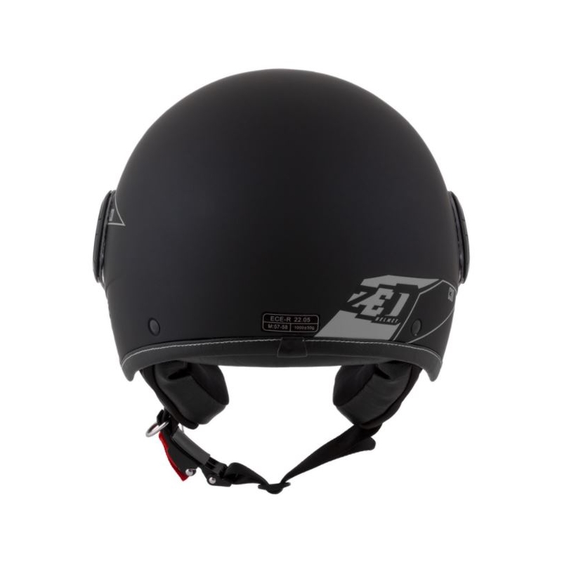 Otvorena motociklistička kaciga ZED C30 crno-siva mat rasprodaja
