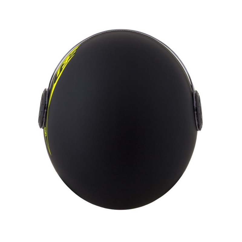 Otvorena motociklistička kaciga ZED C30 crno-fluo žuta mat
