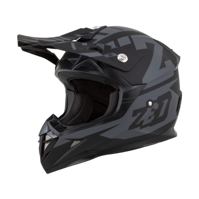 Motocross kaciga ZED X1.9 crno-siva mat