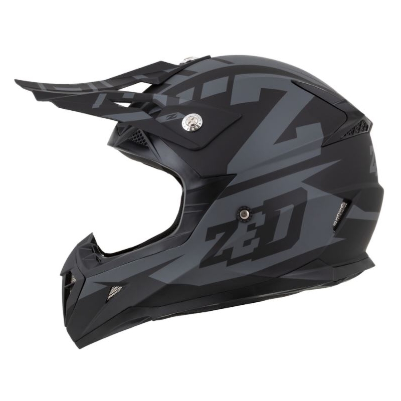 Motocross kaciga ZED X1.9 crno-siva mat
