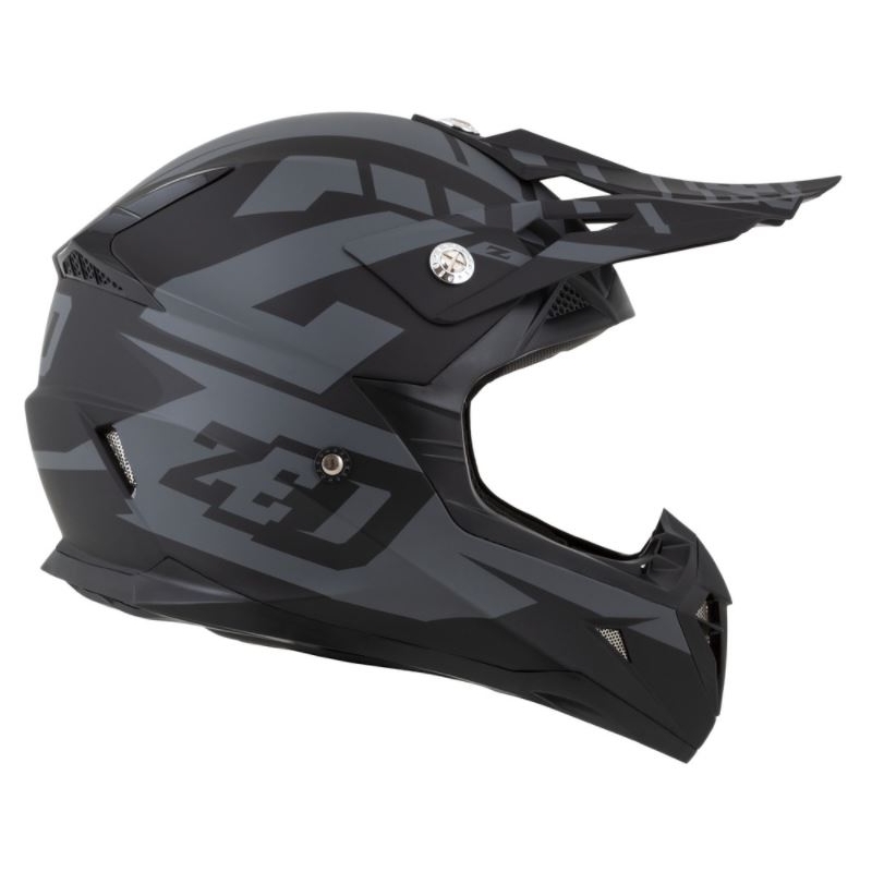 Motocross kaciga ZED X1.9 crno-siva mat