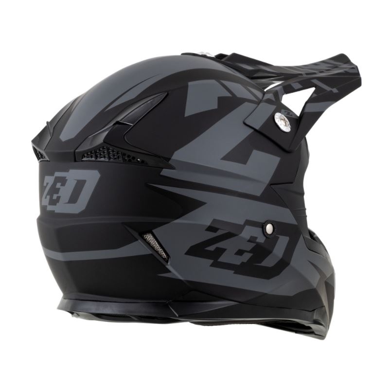 Motocross kaciga ZED X1.9 crno-siva mat