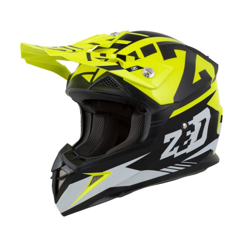 Motocross kaciga ZED X1.9 crno-bijela-fluo žuta