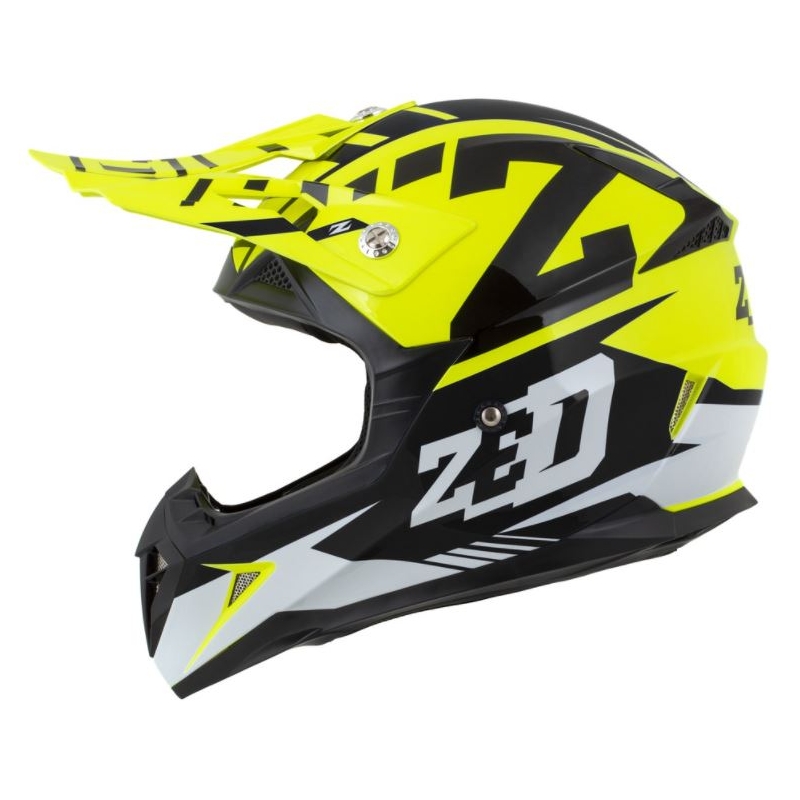 Motocross kaciga ZED X1.9 crno-bijela-fluo žuta
