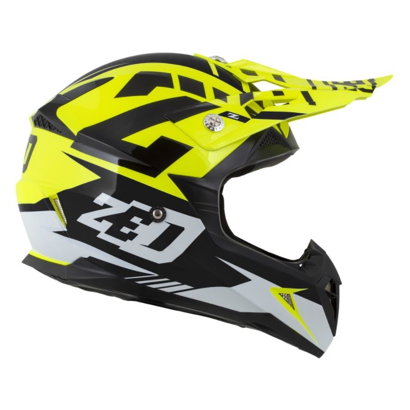 Motocross kaciga ZED X1.9 crno-bijela-fluo žuta