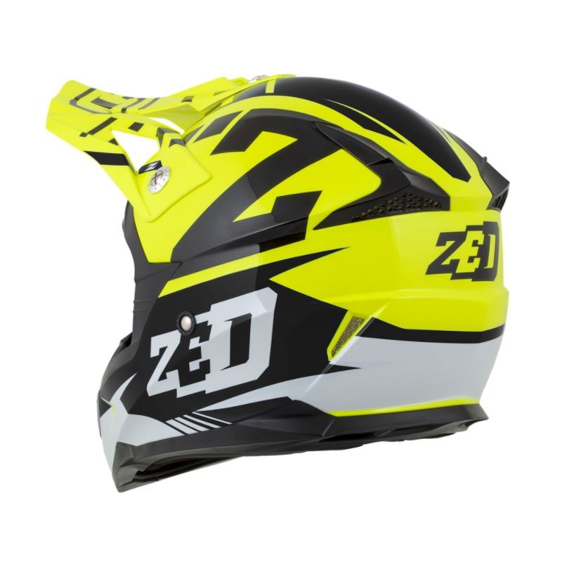 Motocross kaciga ZED X1.9 crno-bijela-fluo žuta