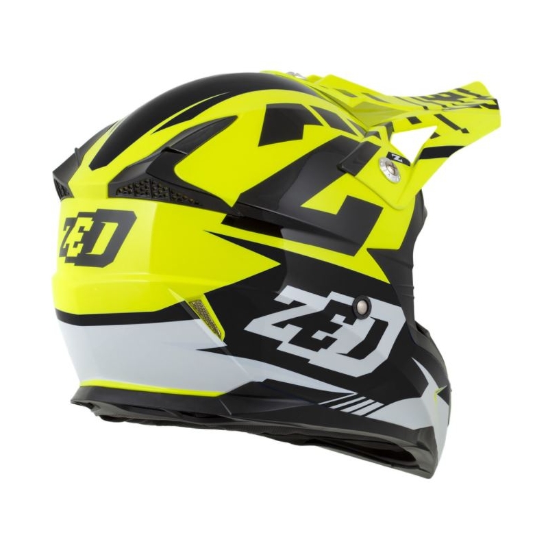 Motocross kaciga ZED X1.9 crno-bijela-fluo žuta