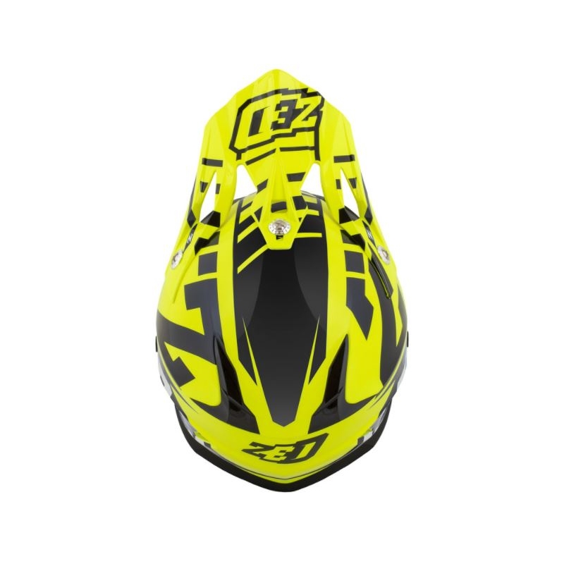 Motocross kaciga ZED X1.9 crno-bijela-fluo žuta