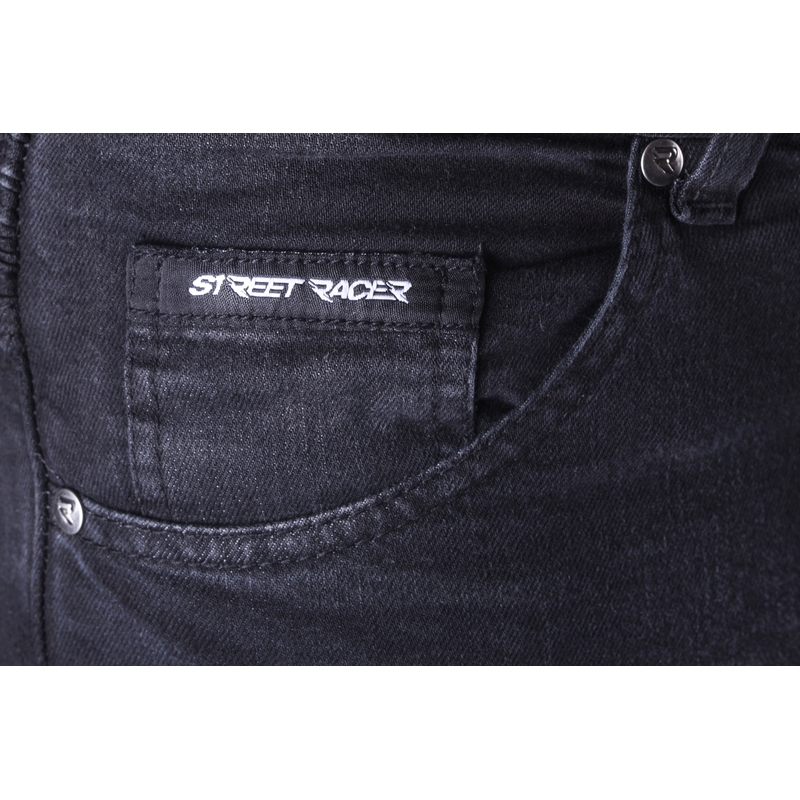 Produžene motociklističke traperice Street Racer Spike II CE crne