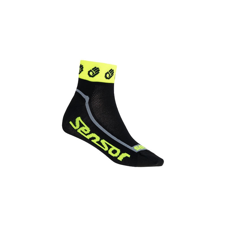 Čarape Sensor Race Lite Small Hands crno-fluo žute rasprodaja