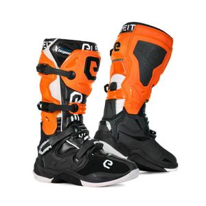 Motociklističke čizme Eleveit X-Legend crno-narančasto-bijele rasprodaja