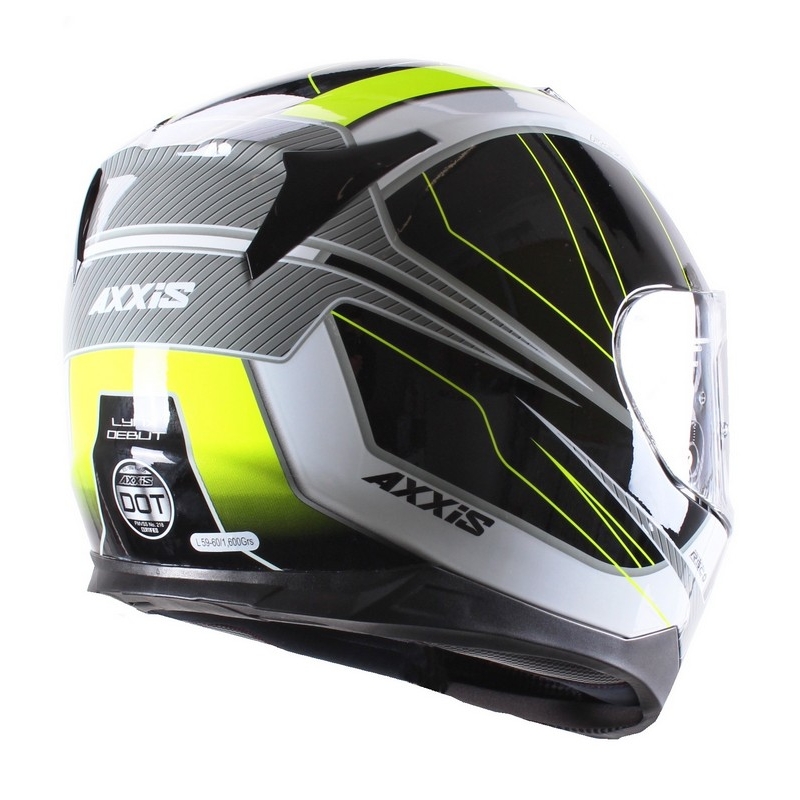 Axxis Debut motociklistička kaciga crno-fluo žuta