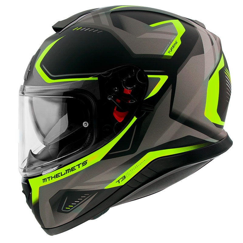 Integralna kaciga MT Thunder 3 SV Turbine crna-siva-fluo žuta - II. kvaliteta