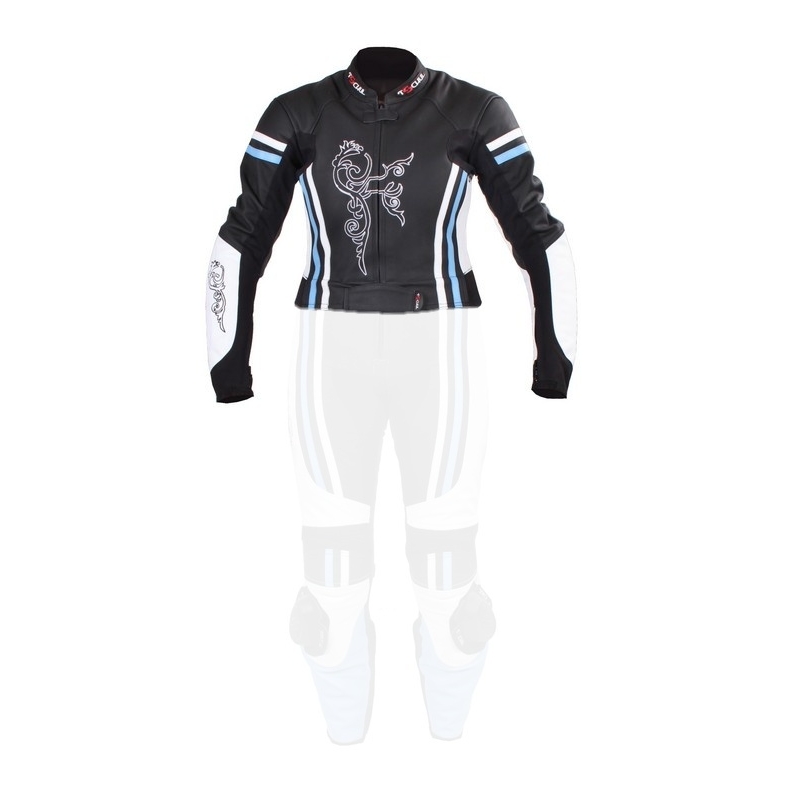 Ženska jakna Tschul 554 crno-svijetlo plavo-bijela rasprodaja
