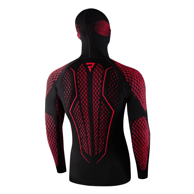Termo majica Rebelhorn Therm II 2u1 crno-crvena