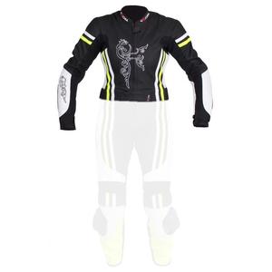 Ženske jakne Tschul 554 crno-bijelo-fluo žuta rasprodaja