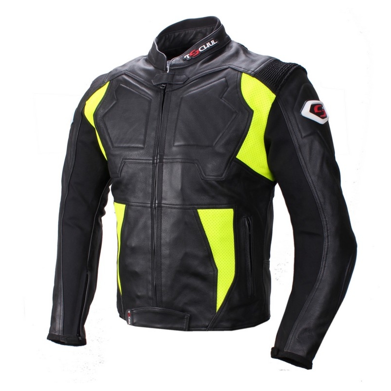 Motoristička jakna Tschul 850 crna-fluo žuta rasprodaja