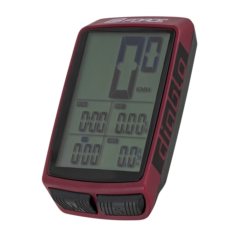 Biciklističko računalo FORCE Diablo crveno rasprodaja