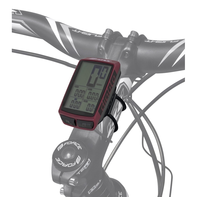 Biciklističko računalo FORCE Diablo crveno rasprodaja