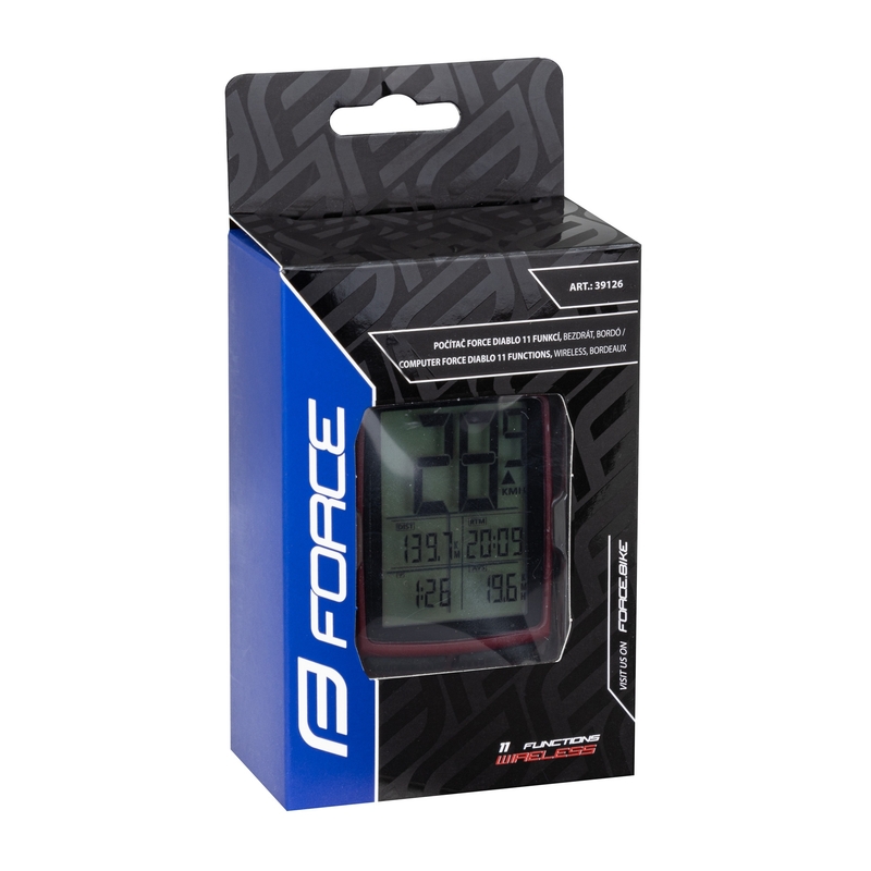 Biciklističko računalo FORCE Diablo crveno rasprodaja