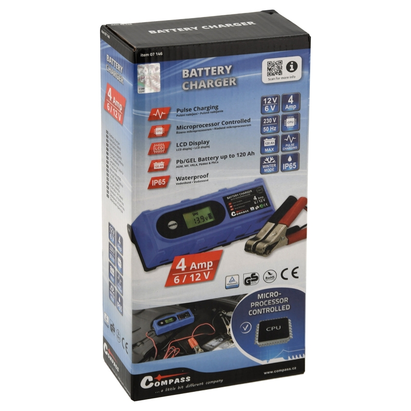 Punjač baterija sa LCD zaslonom 6/12V 3,8 Amp