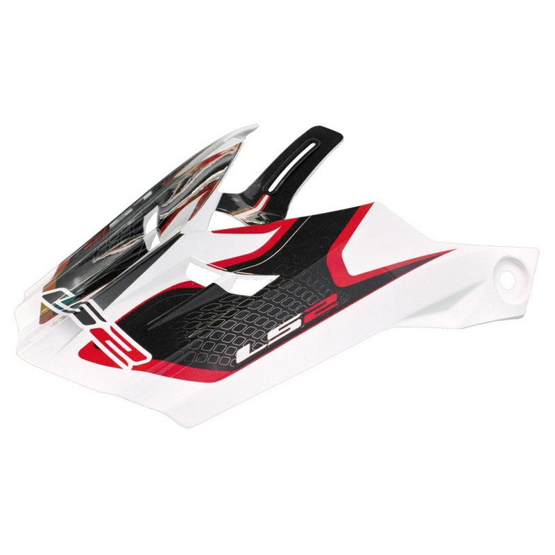Vizir za kacigu LS2 PEAK MX456 Compass bijelo-crveni