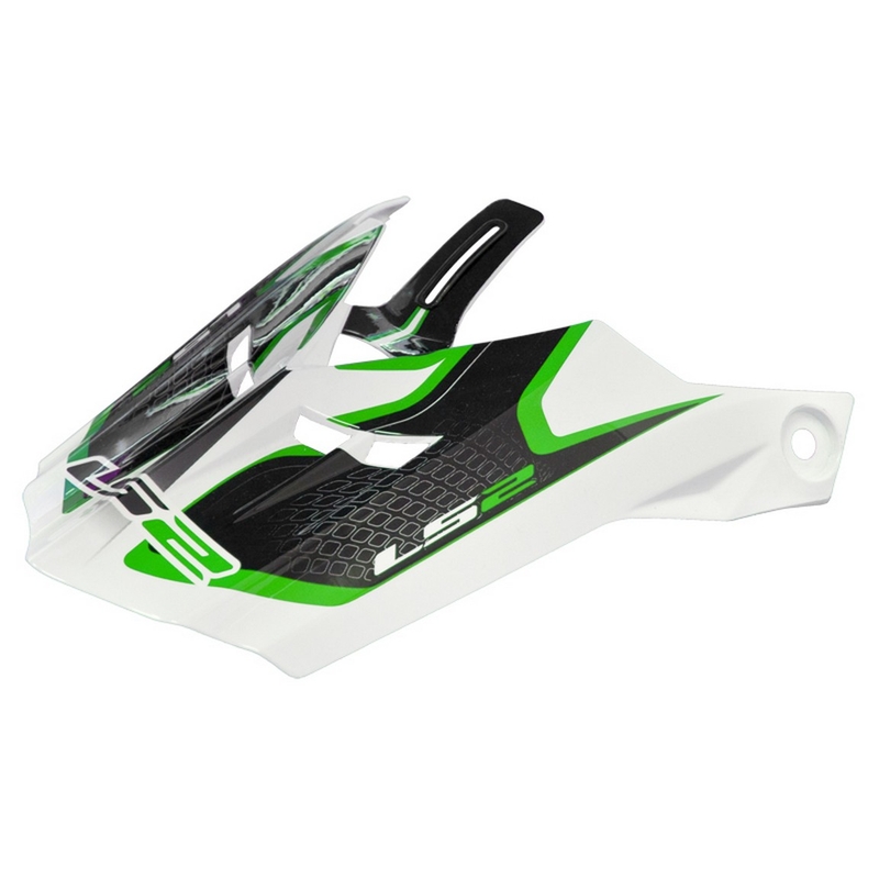 Vizir za kacigu LS2 PEAK MX456 Compass bijelo-zeleni
