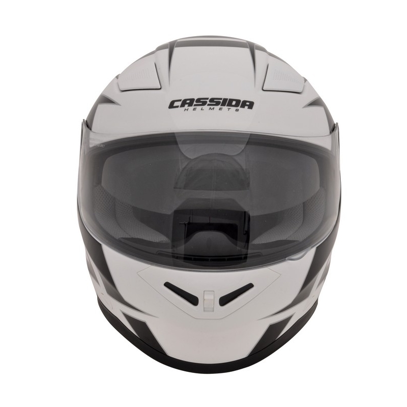 Motociklistička kaciga Cassida Evo crno-sivo-bijelo srebrna