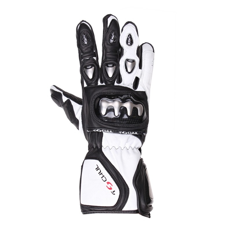 Motociklističkih rukavica Tschul 260 crno bijele rasprodaja