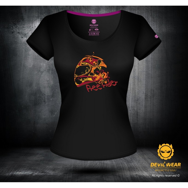 Ženska majica Devils Wear - Free Rider kaciga