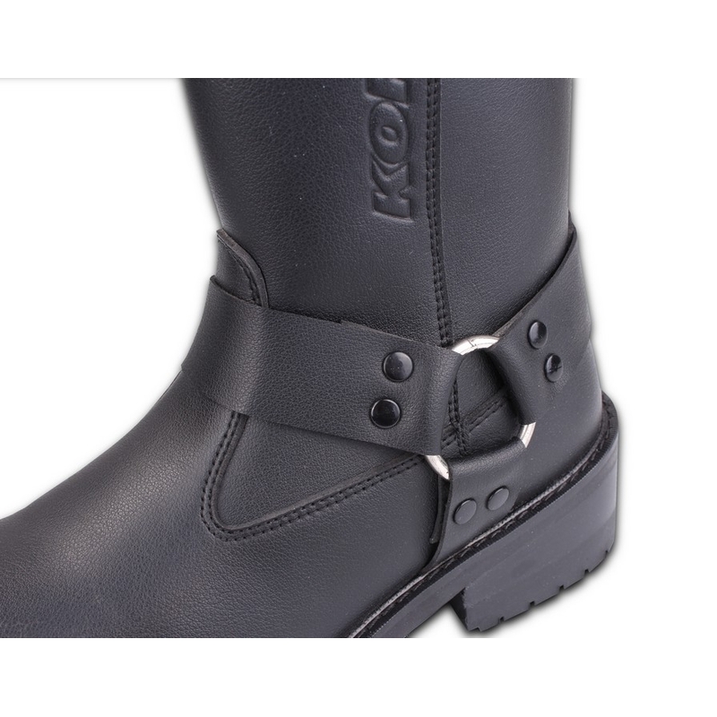 Kore Crne motociklističke čizme s kopčom, crna rasprodaja