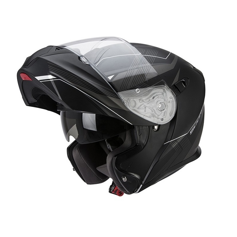 Motoristička kaciga na preklop Scorpion EXO-920 GEM crno-srebrna rasprodaja