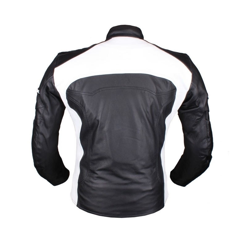 Dámská bunda na motorku Tschul 840 černo-bílá výprodej