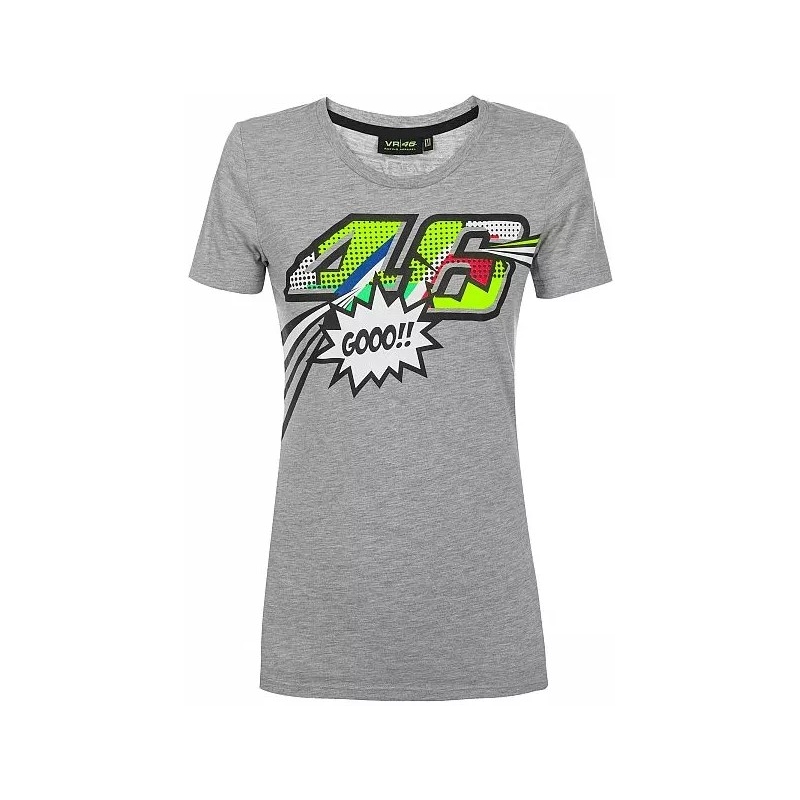 Ženska majica kratkih rukava VR46 Valentino Rossi POP ART siva rasprodaja