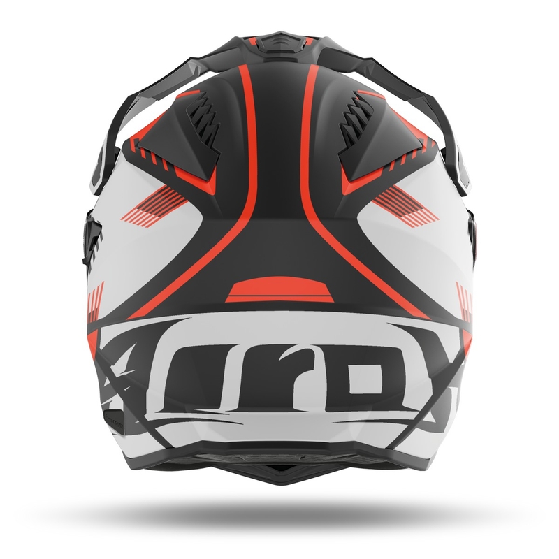 Enduro kaciga Airoh Commander Boost 2022 crno-bijelo-narančasta mat rasprodaja