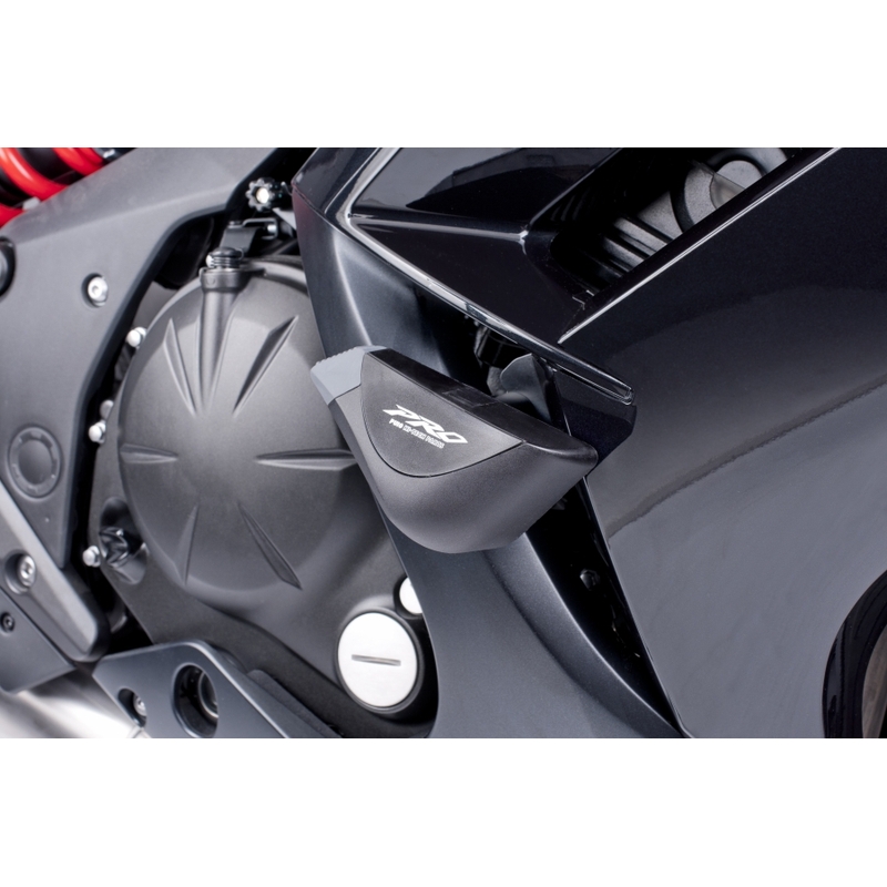 Puig PRO štitnici od sudara - Kawasaki ER-6F (12-15) crni