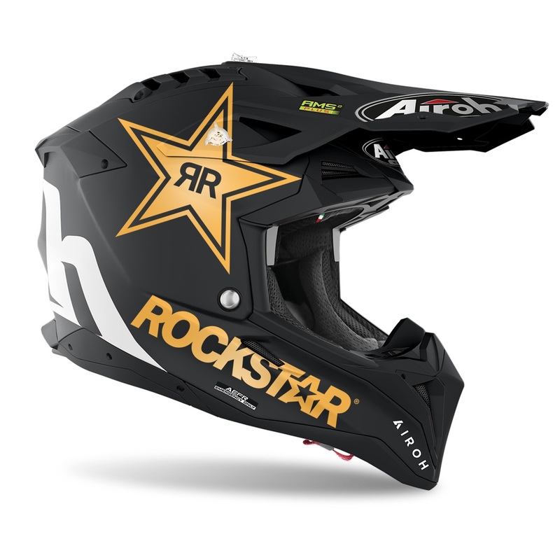 2022 Airoh Aviator 3.0 Rockstar Motocross kaciga crna mat rasprodaja