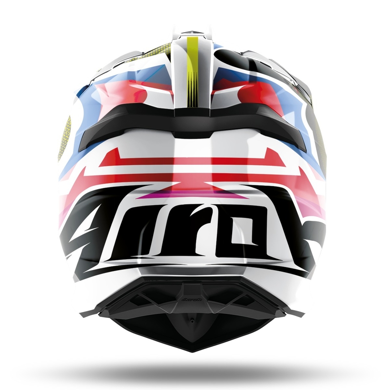 Airoh Strycker View 2022 motocross kaciga plavo-ružičasto-bijela sjajna
