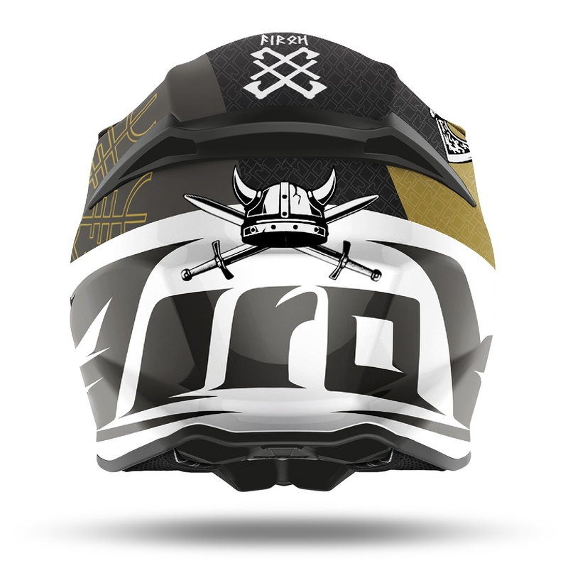 Motocross kaciga Airoh Twist 2.0 Sword 2021 bijelo-zlatno-siva rasprodaja
