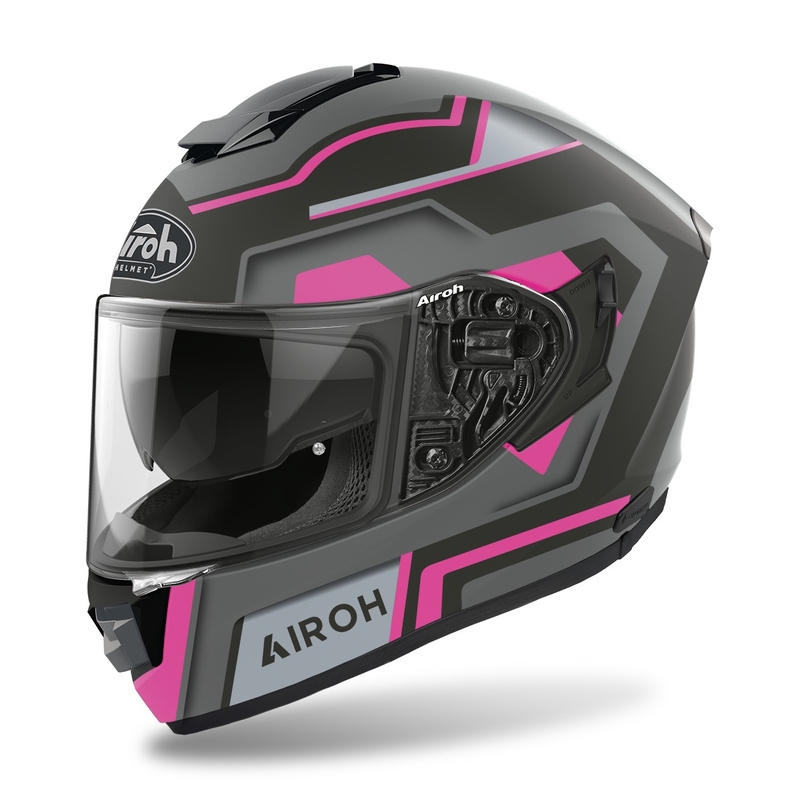 Airoh ST.501 četvrtasta motociklistička kaciga za cijelo lice 2022. Pink Mat rasprodaja