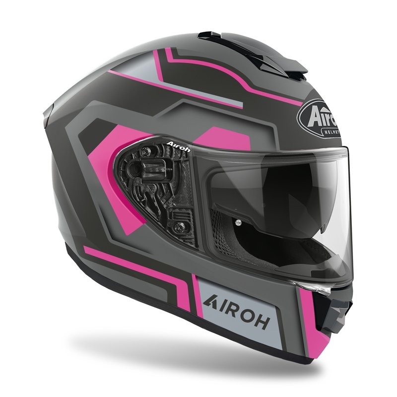 Airoh ST.501 četvrtasta motociklistička kaciga za cijelo lice 2022. Pink Mat rasprodaja