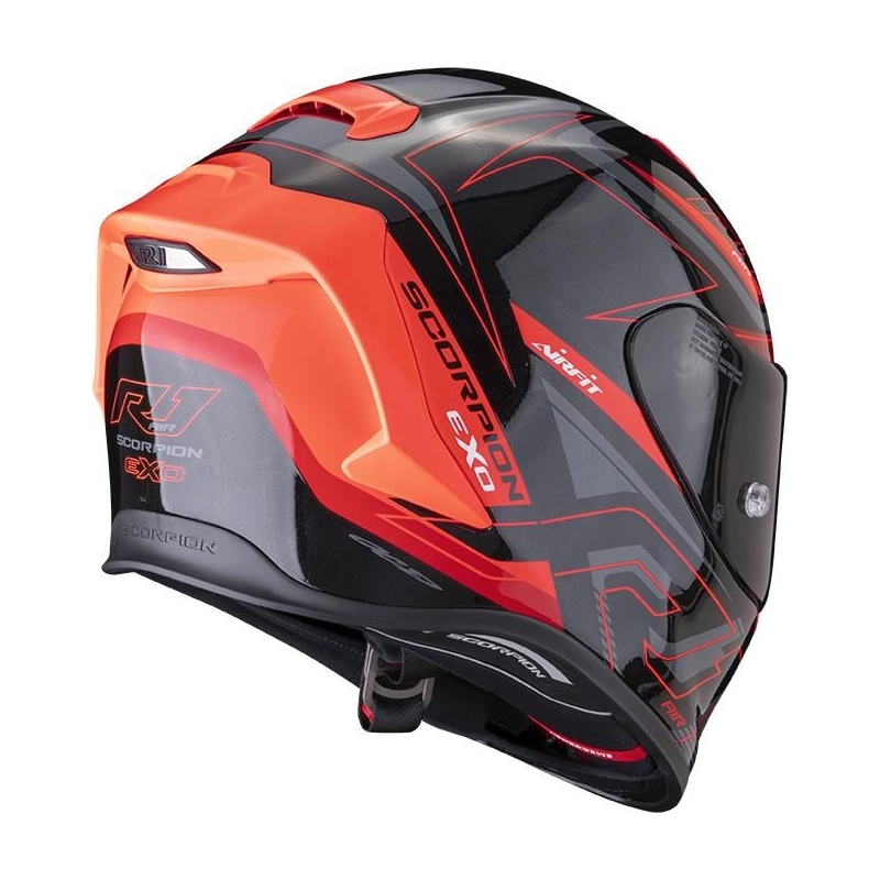 Integralna motociklistička kaciga Scorpion EXO-R1 Air Gaz crno-crvena