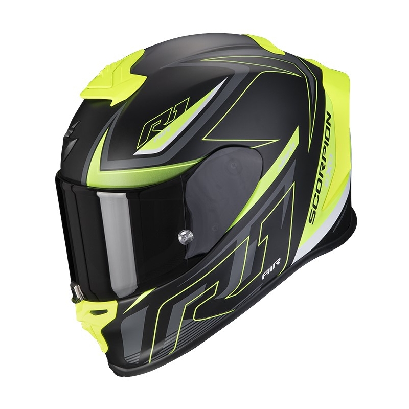 Integralna motociklistička kaciga Scorpion EXO-R1 Air Gaz crno-fluo žuta