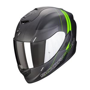 Integralna motociklistička kaciga Scorpion EXO-1400 Carbon Air Drik crno-zelena mat