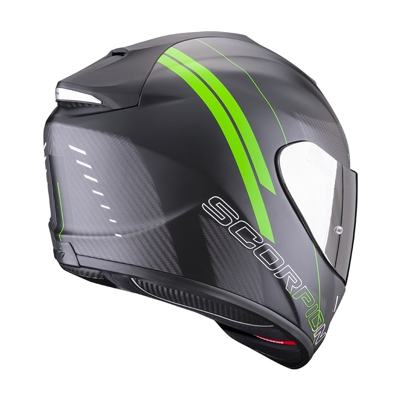 Integralna motociklistička kaciga Scorpion EXO-1400 Carbon Air Drik crno-zelena mat