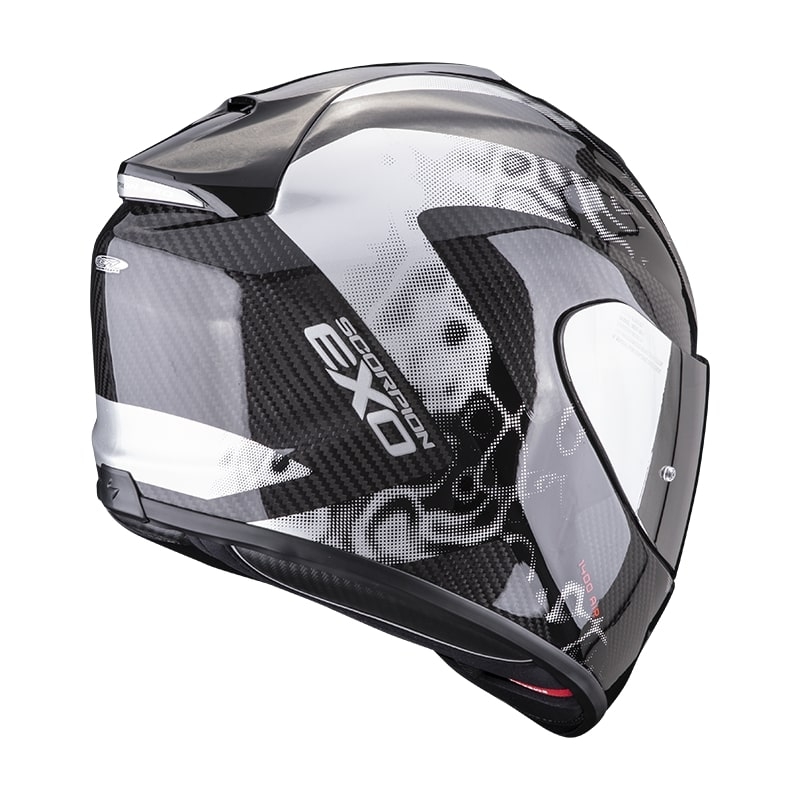 Integralna motociklistička kaciga Scorpion EXO-1400 Carbon Air Cloner srebrna