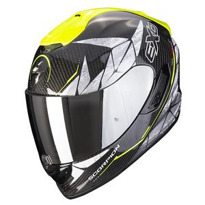 Integralna motociklistička kaciga Scorpion EXO-1400 Carbon Air Aranea crno-fluo žuta