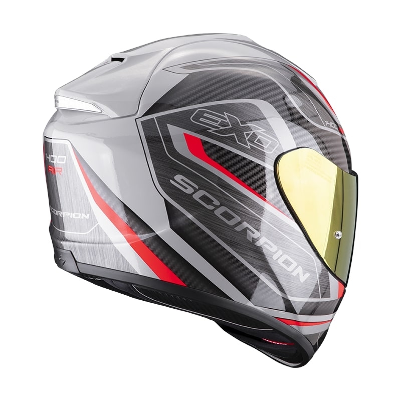Integralna motociklistička kaciga Scorpion EXO-1400 Air Attune sivo-crno-crvena rasprodaja