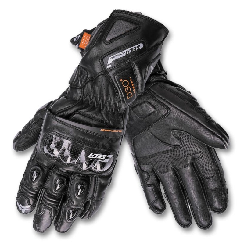 SECA Trackday moto rukavice crne rasprodaja